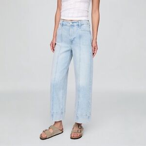 NWOT GAP High Rise Stride Wide-Leg Ankle Jeans